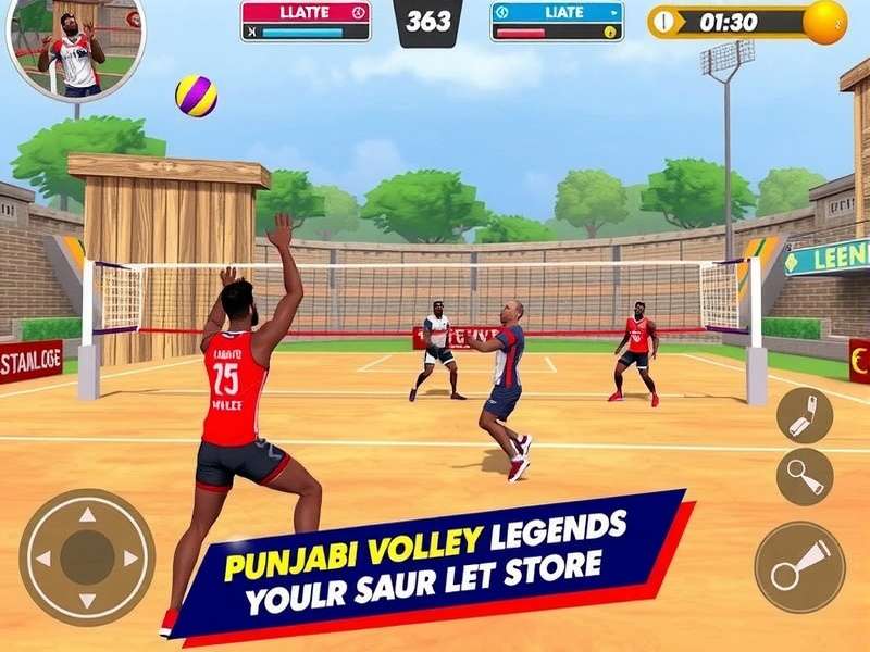 Punjabi Volley Legends Gameplay Screenshot